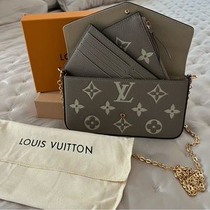 Beautiful barely used LV clutch/ cross bag